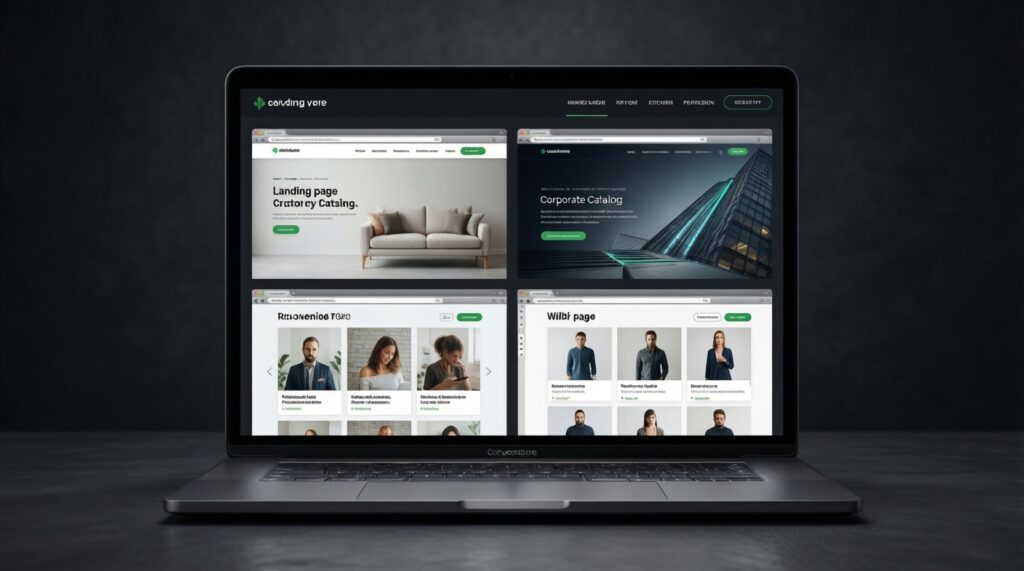 Лендинг vs многостраничник: как выбрать формат под задачу бизнеса - иллюстрация