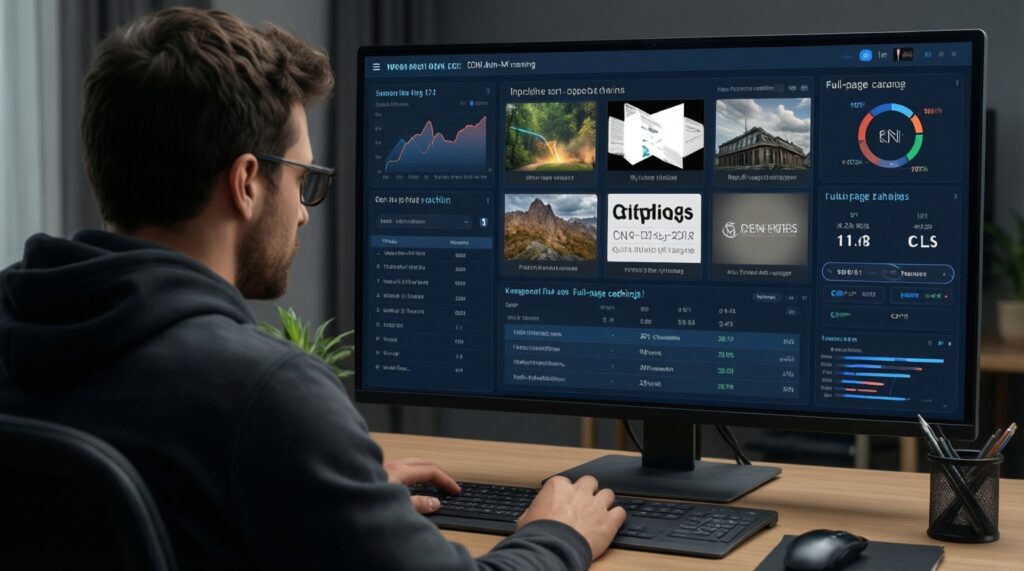 Скорость загрузки: что влияет на Core Web Vitals и как ускорить сайт без потери дизайна - иллюстрация