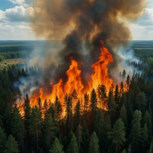 Лесные пожары статистика 2024 Россия: причины, профилактика и штраф за поджог